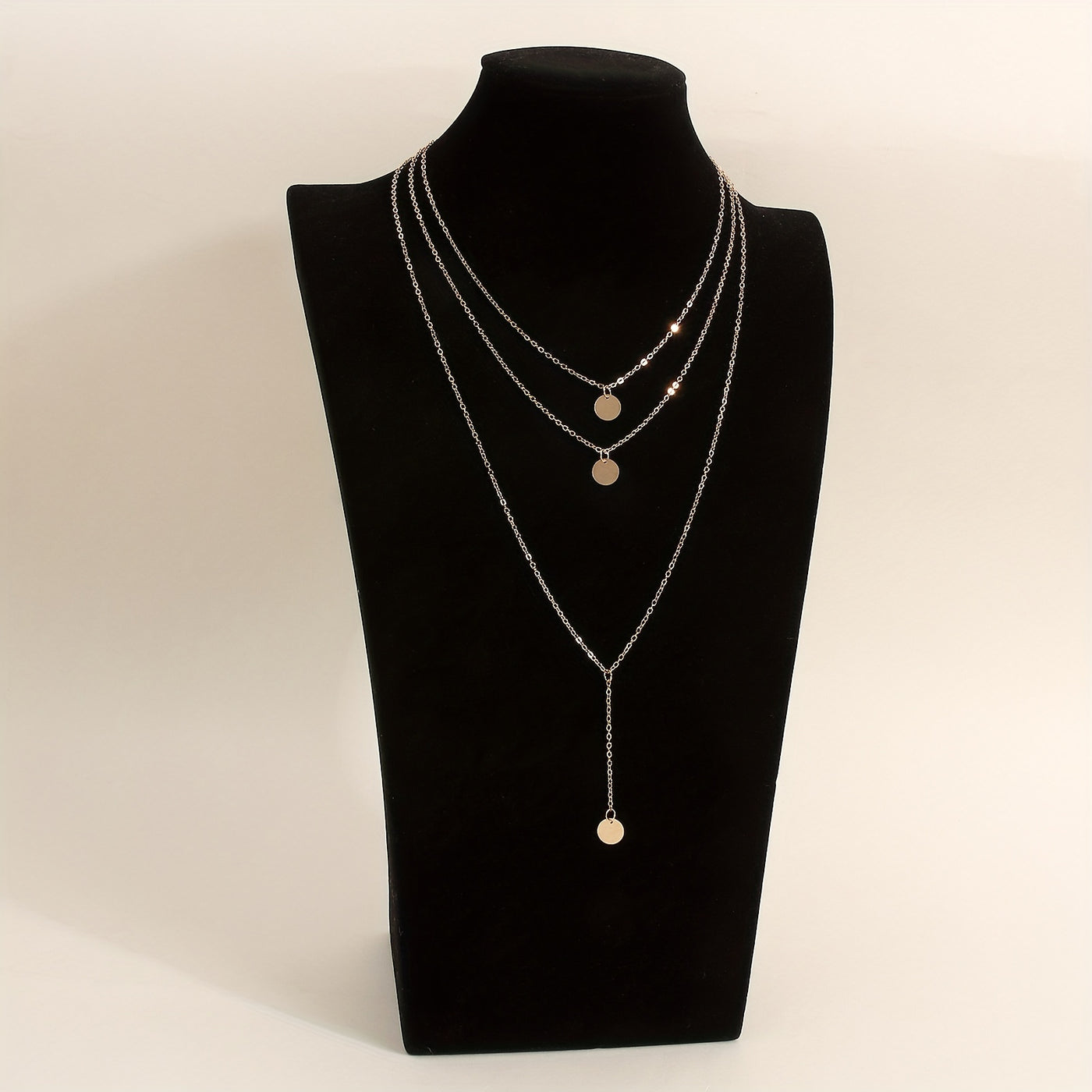 אביגיל | סט שרשראות זהובות במראה שכבות קלאסי ואלגנטי