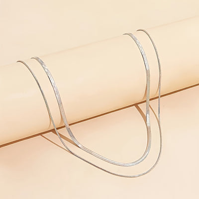 נופר | סט שרשראות נחש זהובות במראה אלגנטי ונשי