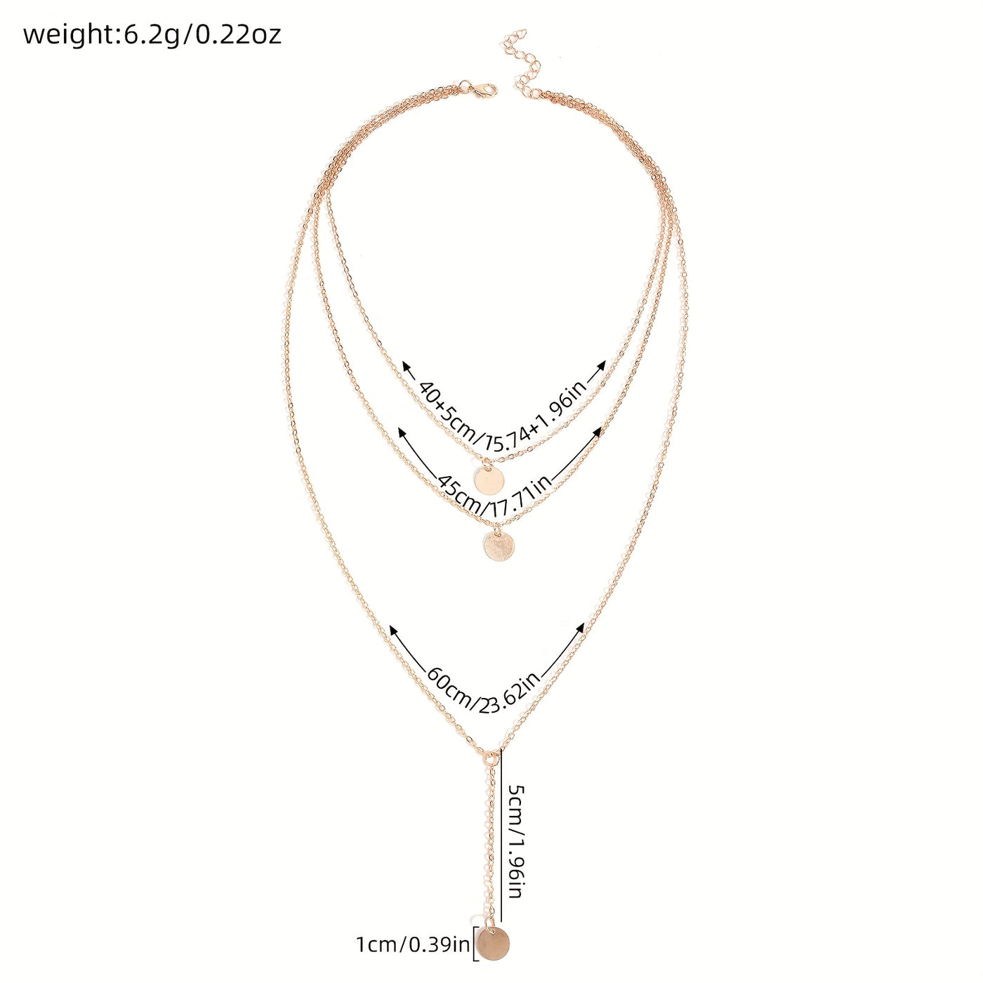 אביגיל | סט שרשראות זהובות במראה שכבות קלאסי ואלגנטי