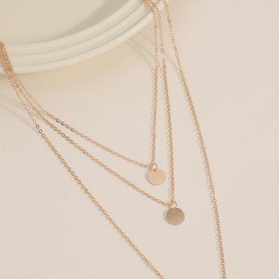 אביגיל | סט שרשראות זהובות במראה שכבות קלאסי ואלגנטי