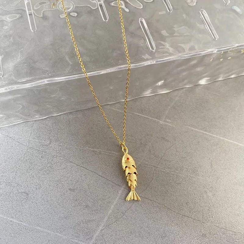 ליאן | סט 3 שרשראות דגים יפות מתנה