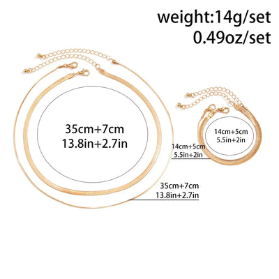 אדל | סט שרשרת וצמיד בעיצוב גותי וינטג’
