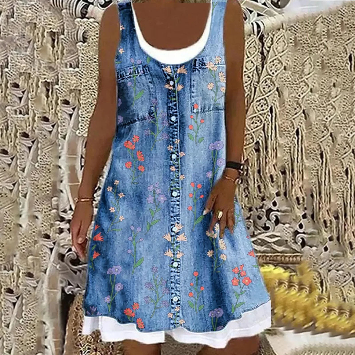 סופיה™ | שמלת ג'ינס רכה ואלגנטית