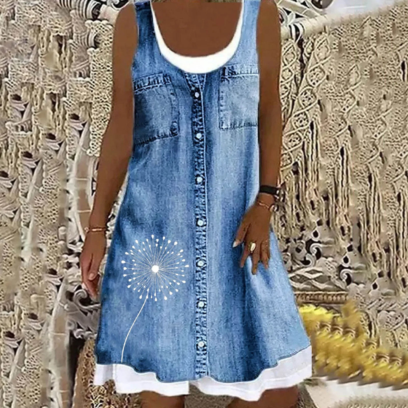 סופיה™ | שמלת ג'ינס רכה ואלגנטית