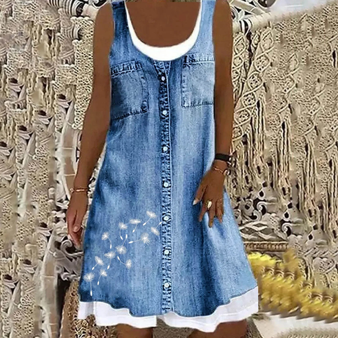 סופיה™ | שמלת ג'ינס רכה ואלגנטית